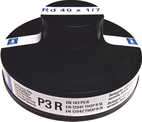 The particulate filter P3 R - click to enlarge.