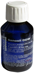 Dezinfekční roztok Sanosil DDW - klikněte pro zvětšení.
